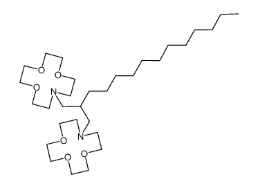 N,N'-(2-dodecylpropane-1,3-diyl)bis(monoaza-12-crown-4) Structure