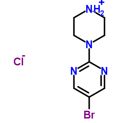 5-溴-2-(哌嗪-1-基)嘧啶盐酸结构式