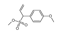 methyl-1-(4'-methoxyphenyl)-2-propene-1-sulphonate结构式