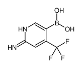 6-amino-4-(trifluoromethyl)pyridin-3-ylboronic acid Structure