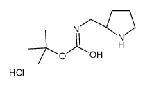 (S)-(吡咯烷-2-基甲基)氨基甲酸叔丁酯盐酸盐结构式