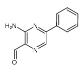 2-amino-3-formyl-6-phenylpyrazine Structure