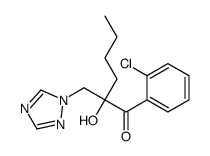 1-(2-chlorophenyl)-2-hydroxy-2-(1,2,4-triazol-1-ylmethyl)hexan-1-one Structure