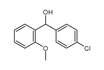 (4-chlorophenyl)(2-methoxyphenyl)methanol结构式