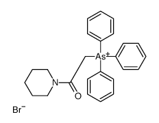 (2-oxo-2-piperidin-1-ylethyl)-triphenylarsanium,bromide结构式