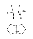 1,5-dithioniabicyclo[3.3.0]octane bis(trifluoromethanesulphonate)结构式