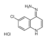 6-氯-4-肼基喹啉盐酸盐结构式