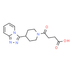 4-(4-([1,2,4]triazolo[4,3-a]pyridin-3-yl)piperidin-1-yl)-4-oxobutanoic acid结构式