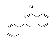 N-(1-phenylethyl)benzenecarboximidoyl chloride Structure