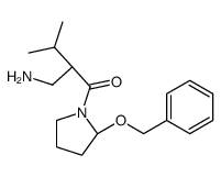 2-AMINO-1-(2-BENZYLOXY-METHYL-PYRROLIDIN-1-YL)-3-METHYL-BUTAN-1-ONE结构式