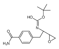 erythro-N-Boc-L-4-carbamoylphenylalanine epoxide结构式