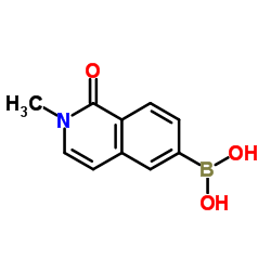 (2-Methyl-1-oxo-1,2-dihydro-6-isoquinolinyl)boronic acid结构式