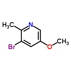 3-Bromo-5-methoxy-2-methylpyridine Structure