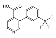 3-[3-(trifluoromethyl)phenyl]pyridine-4-carboxylic acid结构式