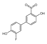 4-(3-fluoro-4-hydroxyphenyl)-2-nitrophenol结构式