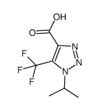 1-isopropyl-5-trifluoromethyl-1,2,3-triazole-4-carboxylic acid结构式