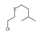 1-[(2-Chloroethyl)sulfanyl]-3-methylbutane结构式