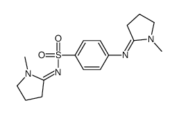 (NZ)-N-(1-methylpyrrolidin-2-ylidene)-4-[(1-methylpyrrolidin-2-ylidene )amino]benzenesulfonamide structure