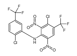 3-chloro-N-[2-chloro-5-(trifluoromethyl)phenyl]-2,6-dinitro-4-(trifluoromethyl)aniline Structure