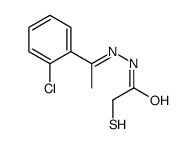 N-[(E)-1-(2-chlorophenyl)ethylideneamino]-2-sulfanylacetamide结构式