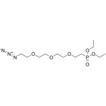 Azido-PEG3-phosphonic acid ethyl ester结构式