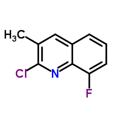 2-Chloro-8-fluoro-3-methylquinoline structure