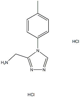 {[4-(4-Methylphenyl)-4H-1,2,4-triazol-3-yl]methyl}amine dihydrochloride Structure
