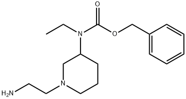 [1-(2-Amino-ethyl)-piperidin-3-yl]-ethyl-carbamic acid benzyl ester Structure