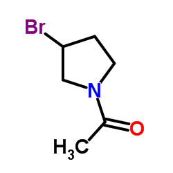 1-(3-Bromo-pyrrolidin-1-yl)-ethanone结构式