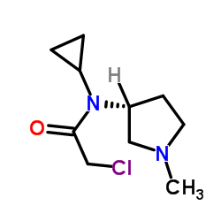 2-Chloro-N-cyclopropyl-N-[(3R)-1-methyl-3-pyrrolidinyl]acetamide Structure