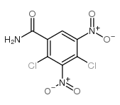 2,4-二氯-3,5-二硝基苯甲酰胺结构式