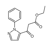 ethyl 3-oxo-3-(1-phenyl-1H-pyrazol-5-yl)propanoate structure