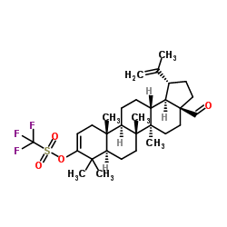 28-Oxolupa-2,20(29)-dien-3-yl trifluoromethanesulfonate结构式