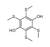 2,3,5,6-tetrakis(methylsulfanyl)benzene-1,4-diol Structure