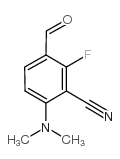 3-cyano-4-dimethylamino-2-fluorobenzaldehyde structure