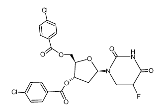 3,5-Di-O-p-chlorobenzoyl Floxuridine Structure