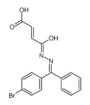 (Z)-4-[(2E)-2-[(4-bromophenyl)-phenylmethylidene]hydrazinyl]-4-oxobut-2-enoic acid Structure