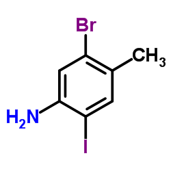 5-溴-2-碘-4-甲基苯胺结构式