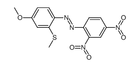 (2,4-dinitro-phenyl)-(4-methoxy-2-methylsulfanyl-phenyl)-diazene Structure