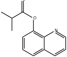 Propanoic acid, 2-methyl-, 8-quinolinyl ester Structure