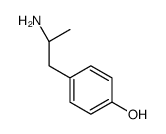 4-[(2S)-2-aminopropyl]phenol结构式