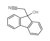 9H-Fluorene-9-acetonitrile,9-hydroxy- Structure