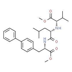 L-Alanine, 3-[1,1-biphenyl]-4-yl-N-[N-[1-(methoxycarbonyl)-2-methylpropyl]-L-leucyl]-, methyl ester, (S)- (9CI) Structure