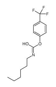 [4-(trifluoromethyl)phenyl] N-hexylcarbamate结构式