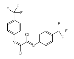 N,N'-bis[4-(trifluoromethyl)phenyl]ethanediimidoyl dichloride Structure