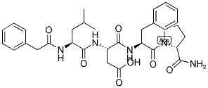 Phenylac-Leu-Asp-Phe-D-Pro-NH2 Structure