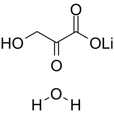 Hydroxypyruvic acid lithium hydrate structure