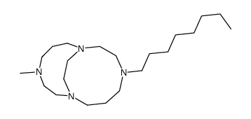 11-methyl-4-octyl-1,4,8,11-tetrazabicyclo[6.6.2]hexadecane Structure