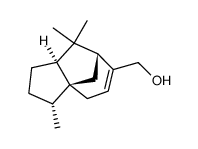 [3R-(3alpha,3abeta,7beta,8aalpha)]-2,3,4,7,8,8a-hexahydro-3,8,8-trimethyl-1H-3a,7-methanoazulene-6-methanol structure