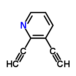 Pyridine, 2,3-diethynyl- (9CI) structure